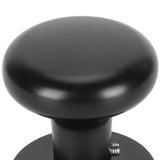 Door Knob Black Round Handle Keyless Locking Zinc Alloy Privacy Function Easy Install Interior Ball Handle for Bedroom Bathroom