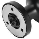 Door Knob Black Round Handle Keyless Locking Zinc Alloy Privacy Function Easy Install Interior Ball Handle for Bedroom Bathroom - Extra Image