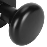 Door Knob Black Round Handle Keyless Locking Zinc Alloy Privacy Function Easy Install Interior Ball Handle for Bedroom Bathroom - Extra Image