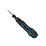 3.6V Electric Screwdriver with Flashlight Lithium Battery Powered Portable Rotary Screwdriver and Bit Set - Side View
