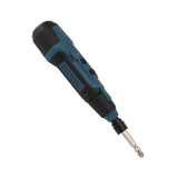 3.6V Electric Screwdriver with Flashlight Lithium Battery Powered Portable Rotary Screwdriver and Bit Set - Close-Up Angle