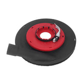 9 Inch Angle Grinder Dust Shroud Surface Grinding Dust Shroud for Angle Grinder Red Black 230mm Grinding Wheel - Rear View