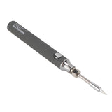 Soldering Iron Kit Cordless Electronic Welding Pen USB Rechargeable Adjustable Temperature Fast Heating Welding Tool for Wire DIY Grey