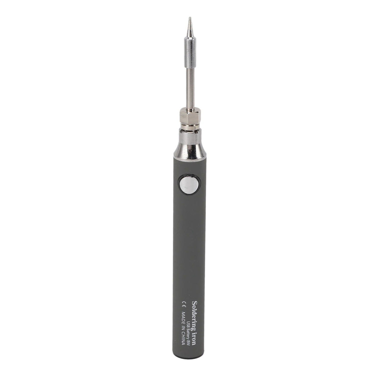 Soldering Iron Kit Cordless Electronic Welding Pen USB Rechargeable Adjustable Temperature Fast Heating Welding Tool for Wire DIY Grey