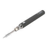 Soldering Iron Kit Cordless Electronic Welding Pen USB Rechargeable Adjustable Temperature Fast Heating Welding Tool for Wire DIY Grey