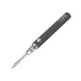 Soldering Iron Kit Cordless Electronic Welding Pen USB Rechargeable Adjustable Temperature Fast Heating Welding Tool for Wire DIY Grey