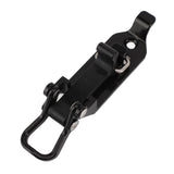 Shovel Mount for Roof Rack Metal Rubber Clamps Wall Mounting Brackets for Truck Boats Black - Close-Up Angle