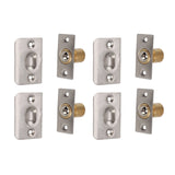 4pcs Door Ball Catch Solid Brass Adjustable Spring Closet Ball Latch for Cabinet Pantry - Front View