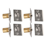 4pcs Door Ball Catch Solid Brass Adjustable Spring Closet Ball Latch for Cabinet Pantry - Top-Down View