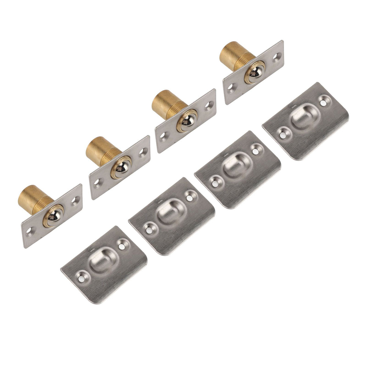 4pcs Door Ball Catch Solid Brass Adjustable Spring Closet Ball Latch for Cabinet Pantry