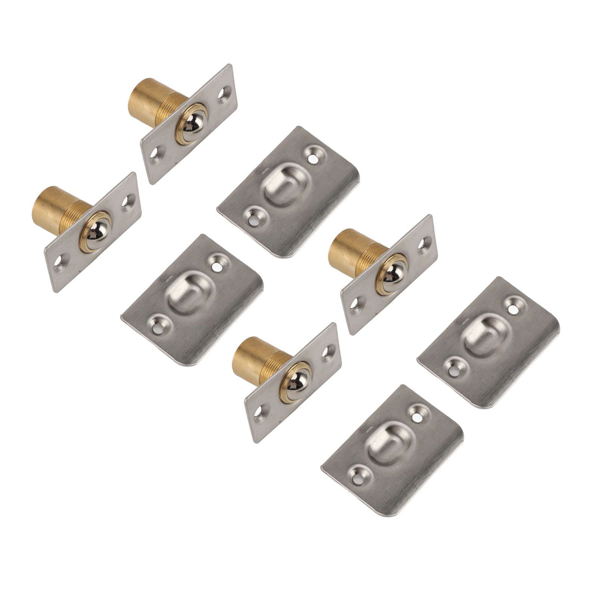 4pcs Door Ball Catch Solid Brass Adjustable Spring Closet Ball Latch for Cabinet Pantry