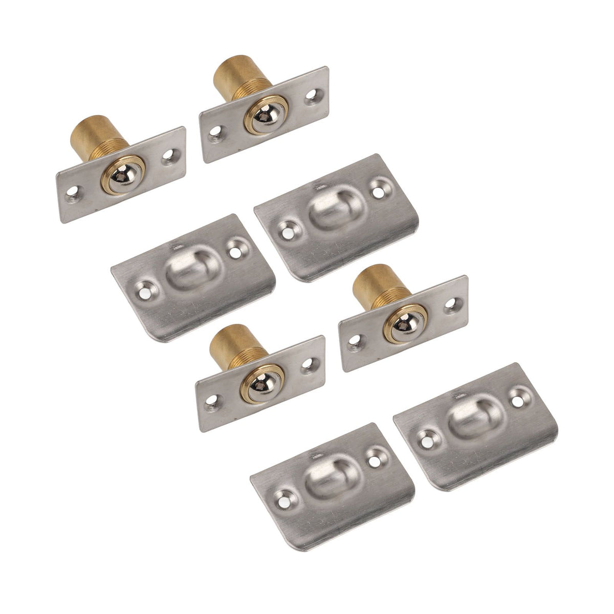 4pcs Door Ball Catch Solid Brass Adjustable Spring Closet Ball Latch for Cabinet Pantry