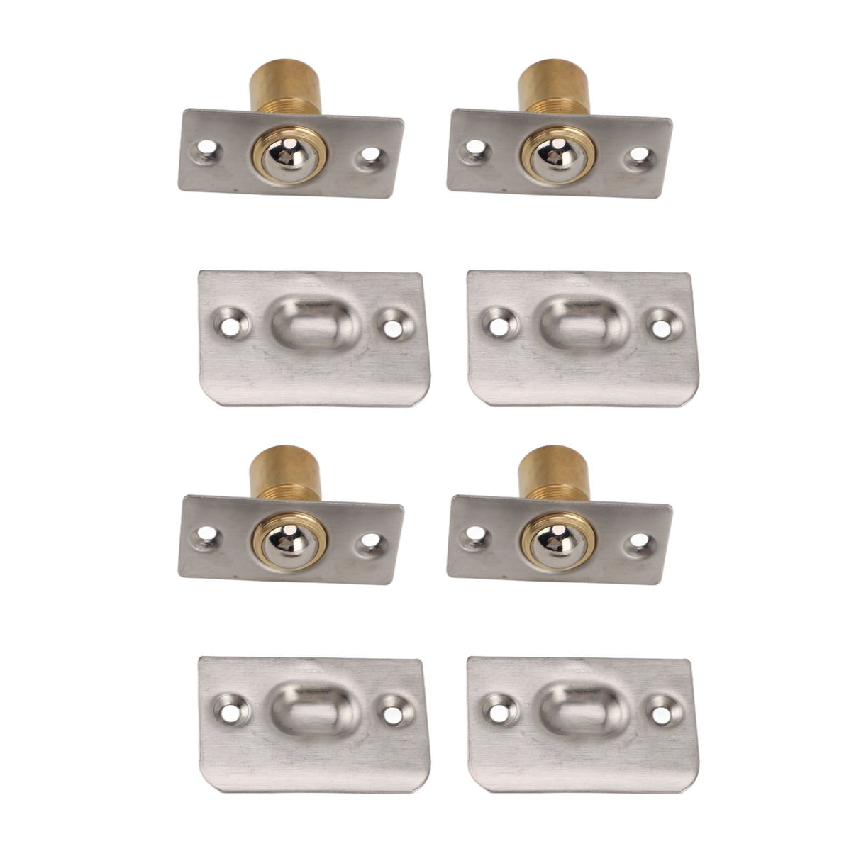4pcs Door Ball Catch Solid Brass Adjustable Spring Closet Ball Latch for Cabinet Pantry