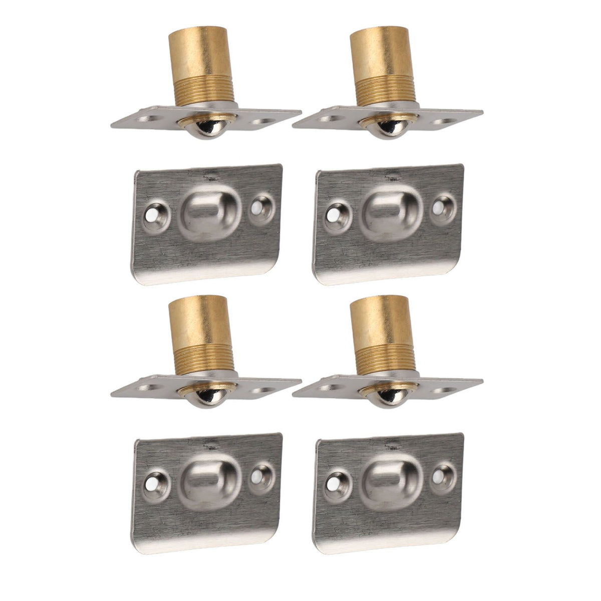 4pcs Door Ball Catch Solid Brass Adjustable Spring Closet Ball Latch for Cabinet Pantry