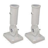 2Pcs Adjustable Flag Pole Holder Aluminium Alloy Metal Wall Mount 180 Degree Multi Position Bracket for Outside House
