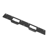 Door Strike Plate Double Holes Steel Reinforced Strong Easy Install Security Stike for 5‑1/2in to 6in Hole Center Distance Black