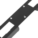 Door Strike Plate Double Holes Steel Reinforced Strong Easy Install Security Stike for 5‑1/2in to 6in Hole Center Distance Black - Extra Image