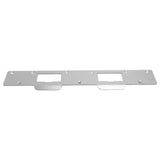 Door Strike Plate Double Holes Steel Reinforced Strong Easy Install Security Stike for 5‑1/2in to 6in Hole Center Distance White - Side View