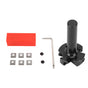 Slab Flattening Router Bit Insert Detachable Cemented Carbide 1/2in Shank 4 Blade Planing Bit for Woodworking