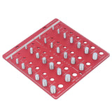 Nut and Bolt Thread Checker 7.9x7.9in Identifier Gauge Aluminium Alloy Easy Operation Accurate Ruler Gauge for Garage