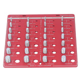 Nut and Bolt Thread Checker 7.9x7.9in Identifier Gauge Aluminium Alloy Easy Operation Accurate Ruler Gauge for Garage