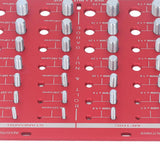 Nut and Bolt Thread Checker 7.9x7.9in Identifier Gauge Aluminium Alloy Easy Operation Accurate Ruler Gauge for Garage - Extra Image
