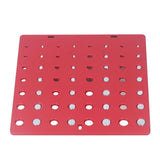 Nut and Bolt Thread Checker 7.9x7.9in Identifier Gauge Aluminium Alloy Easy Operation Accurate Ruler Gauge for Garage