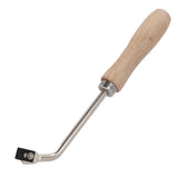 PVC Plastic Floor Slotting Floor Welding Slot Knife Groover Beech Wood Grooving Gouge Steel Slotting Knife Flooring Tools with 3 Blades - Top-Down View
