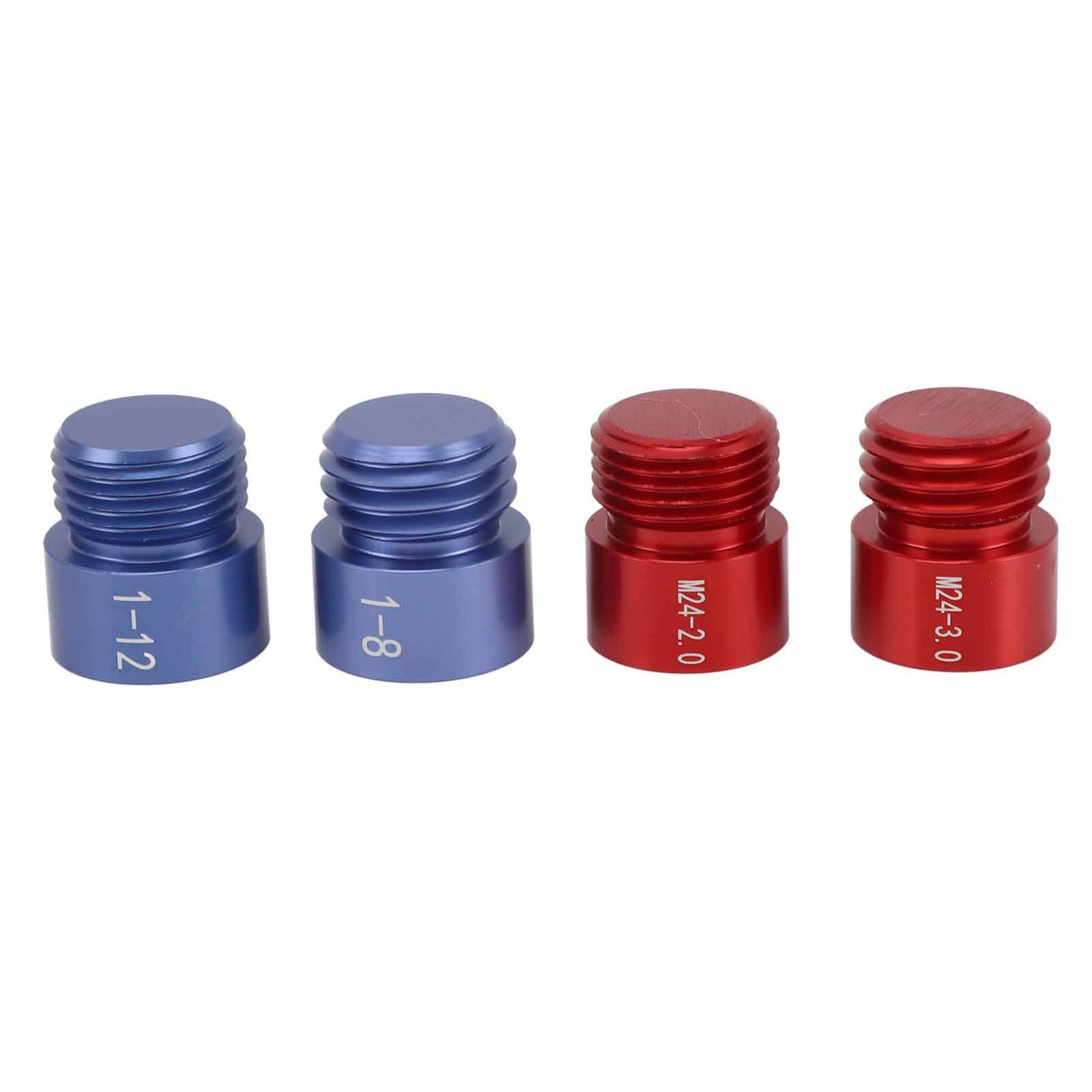 44pcs Nut and Bolt Thread Checker Red Blue Nut and Bolt Size Gauge Inch Metric Nut and Bolt Identifier Gauge Set