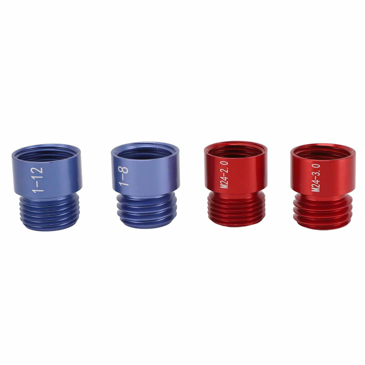 44pcs Nut and Bolt Thread Checker Red Blue Nut and Bolt Size Gauge Inch Metric Nut and Bolt Identifier Gauge Set