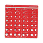 28 Hole Bolt Nut Identifier Gauge Metric Aluminum Alloy Nut Bolt Thread Checker for DIY Buffs