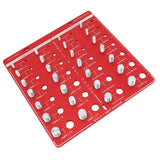 28 Hole Bolt Nut Identifier Gauge Metric Aluminum Alloy Nut Bolt Thread Checker for DIY Buffs