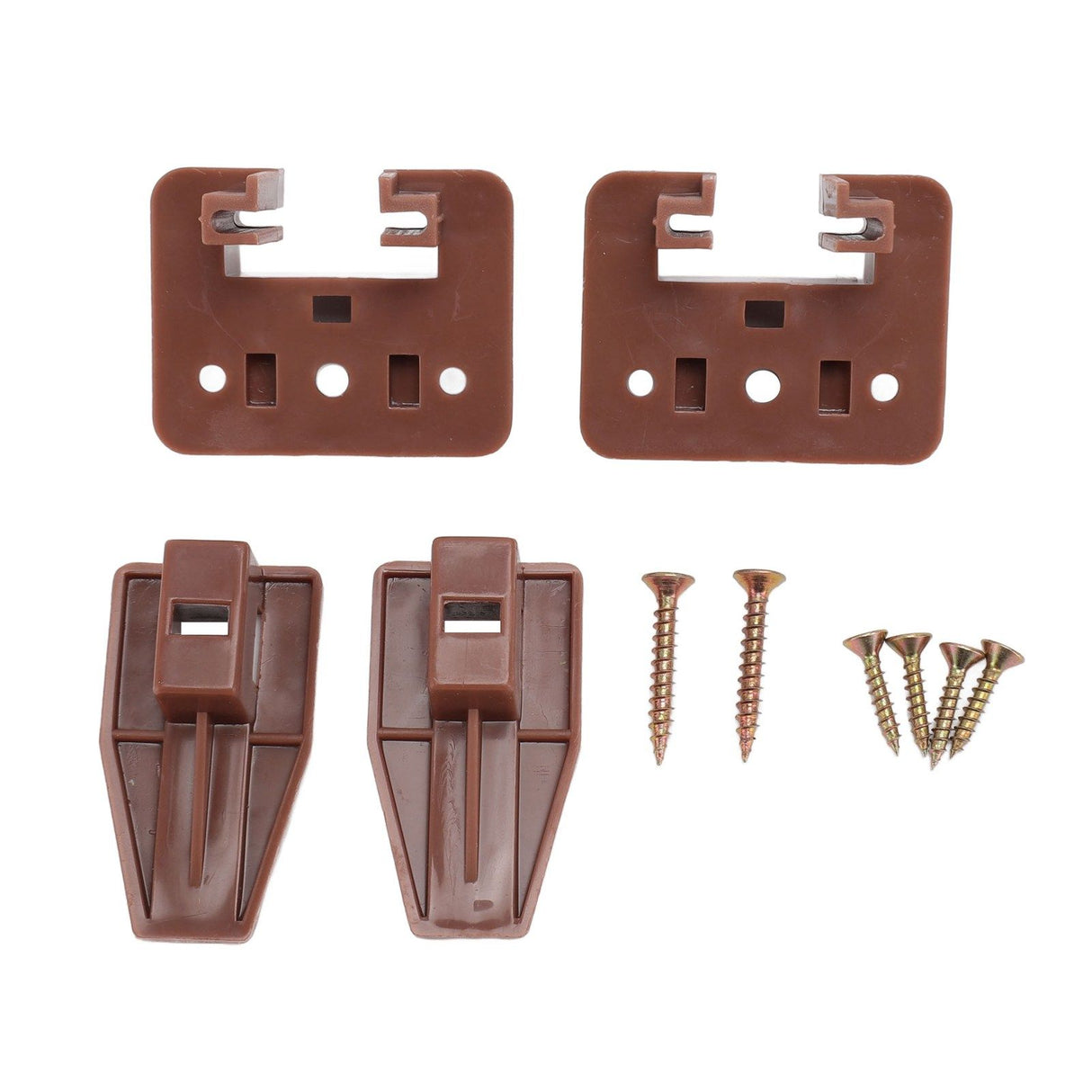 10 Pack Drawer Track Guide and Glides Dresser Center Mount Plastic Drawer Slides Replacement Parts with Screws for Furniture Drawer System