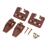 10 Pack Drawer Track Guide and Glides Dresser Center Mount Plastic Drawer Slides Replacement Parts with Screws for Furniture Drawer System - Side View