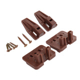 10 Pack Drawer Track Guide and Glides Dresser Center Mount Plastic Drawer Slides Replacement Parts with Screws for Furniture Drawer System - 45-Degree Angle