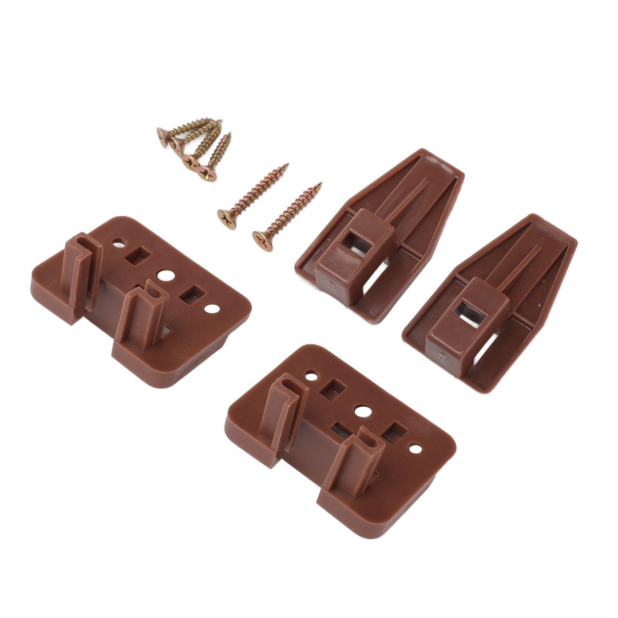 10 Pack Drawer Track Guide and Glides Dresser Center Mount Plastic Drawer Slides Replacement Parts with Screws for Furniture Drawer System