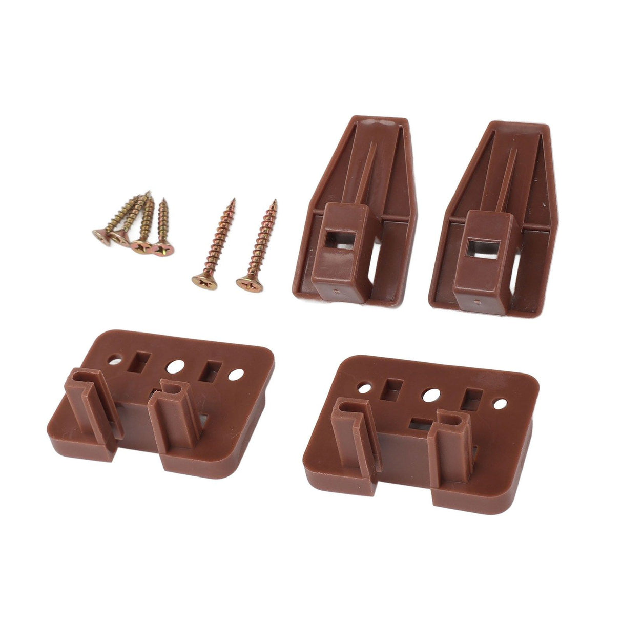 10 Pack Drawer Track Guide and Glides Dresser Center Mount Plastic Drawer Slides Replacement Parts with Screws for Furniture Drawer System