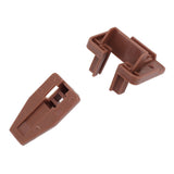 10 Pack Drawer Track Guide and Glides Dresser Center Mount Plastic Drawer Slides Replacement Parts with Screws for Furniture Drawer System