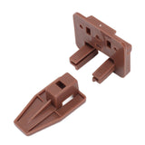 10 Pack Drawer Track Guide and Glides Dresser Center Mount Plastic Drawer Slides Replacement Parts with Screws for Furniture Drawer System