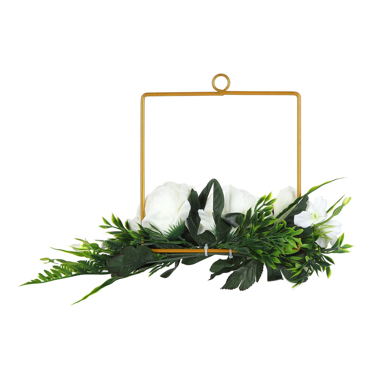 Artificial Metal Wreaths Wedding Wreaths Fake Flowers Decoration for Wedding Ceremony Anniversary Party