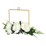 Artificial Metal Wreaths Wedding Wreaths Fake Flowers Decoration for Wedding Ceremony Anniversary Party