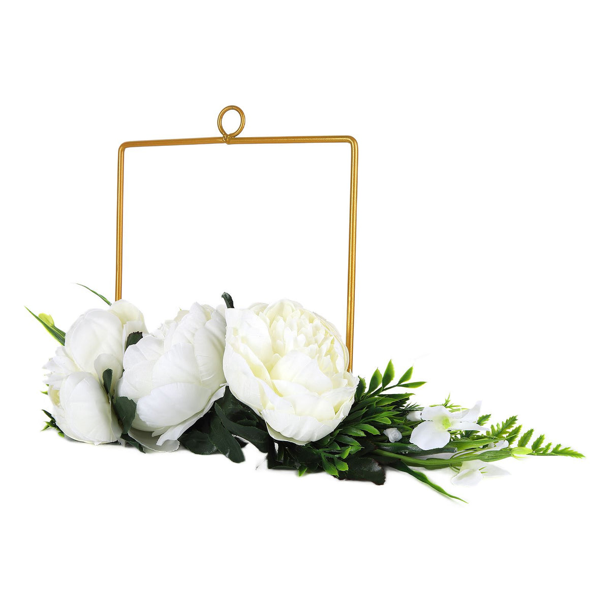 Artificial Metal Wreaths Wedding Wreaths Fake Flowers Decoration for Wedding Ceremony Anniversary Party