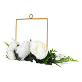 Artificial Metal Wreaths Wedding Wreaths Fake Flowers Decoration for Wedding Ceremony Anniversary Party