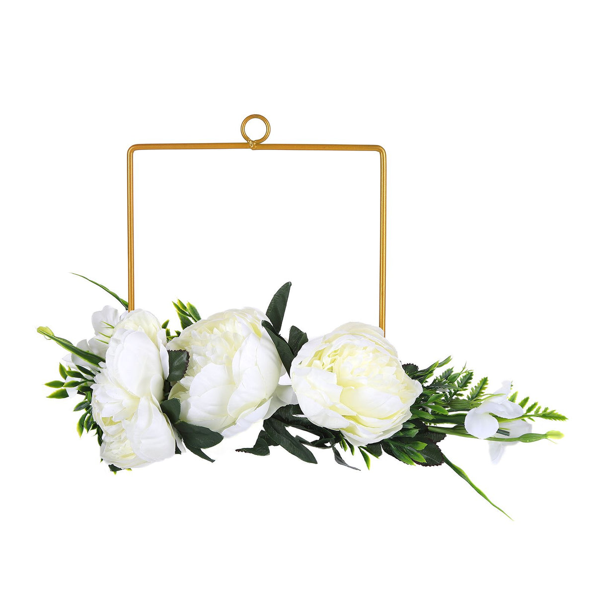Artificial Metal Wreaths Wedding Wreaths Fake Flowers Decoration for Wedding Ceremony Anniversary Party