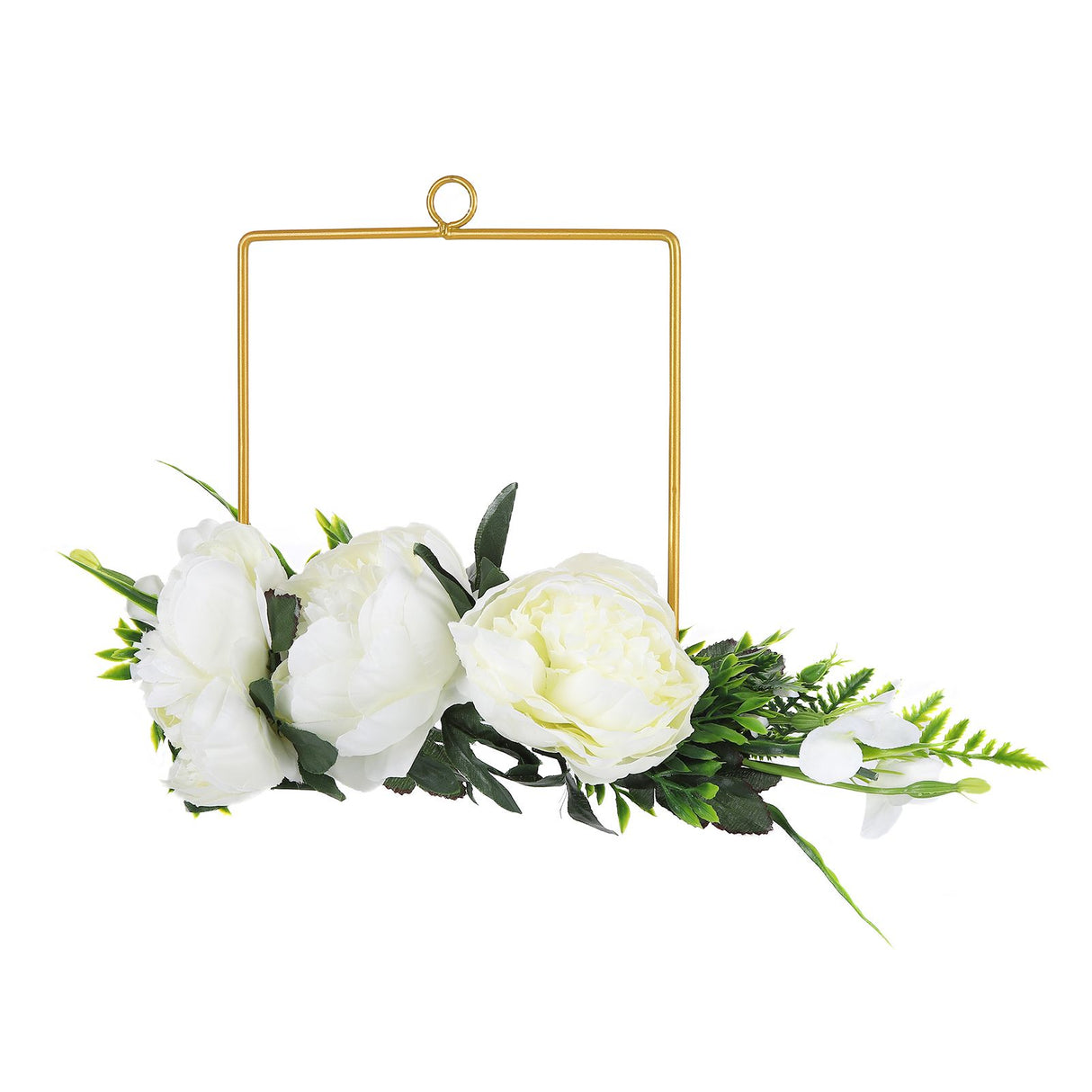 Artificial Metal Wreaths Wedding Wreaths Fake Flowers Decoration for Wedding Ceremony Anniversary Party