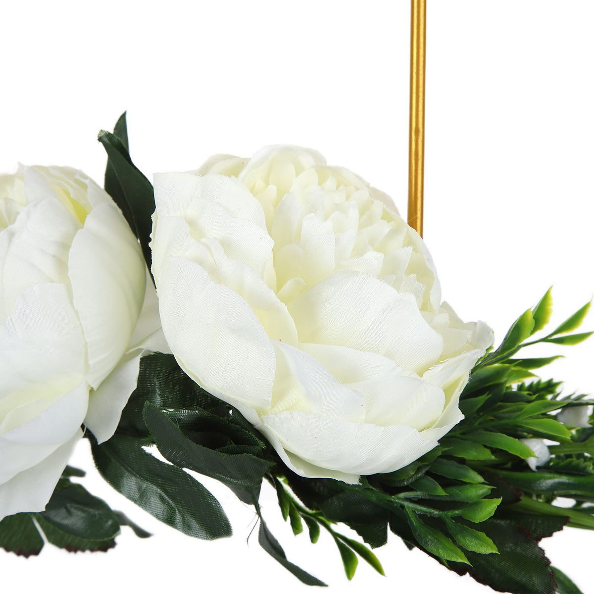 Artificial Metal Wreaths Wedding Wreaths Fake Flowers Decoration for Wedding Ceremony Anniversary Party