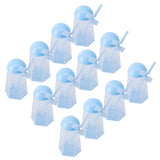 12PCS Windmill Shaped Candy Box Plastic Candy Case Container for Wedding Favor Baby Shower Decor - Top-Down View