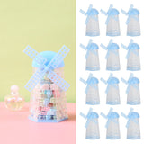12PCS Windmill Shaped Candy Box Plastic Candy Case Container for Wedding Favor Baby Shower Decor - Extra Image
