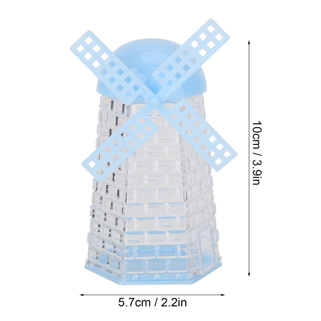 12PCS Windmill Shaped Candy Box Plastic Candy Case Container for Wedding Favor Baby Shower Decor