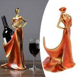 Wine Rack Modern Girl Figurine Ornaments Wine Holder for Living Room Porch Cabinet